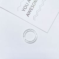 Retro Acrylic Acetate Simple Fashion Transparent Color Ring sku image 3