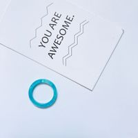 Retro Acrylic Acetate Simple Fashion Transparent Color Ring sku image 9