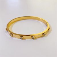 New Titanium Bracelet Creative 18k Gold Plated Women's Jewelry Wholesale sku image 1