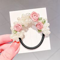 New Rose Pearl Dual-use High Elastic Head Rope Hair Accessories sku image 1