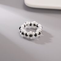 Fashion Handmade Beads Flower Ring Color Woven Small Flower sku image 7