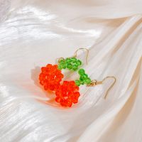 1 Pair Pastoral Fruit Artificial Crystal Plating Women's Earrings sku image 20