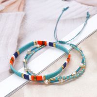 New Bohemian Fashion Spring Summer Stacked Tila Beads Hand-beaded Bracelet Women sku image 4