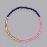 Simple Bohemian Double Color Matching Beads Stacked Bracelet sku image 2