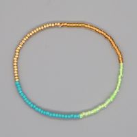 Simple Bohemian Double Color Matching Beads Stacked Bracelet sku image 8