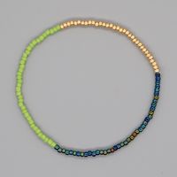 Simple Bohemian Double Color Matching Beads Stacked Bracelet sku image 9