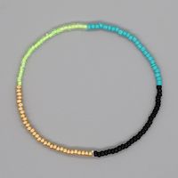 Simple Bohemian Double Color Matching Beads Stacked Bracelet sku image 10