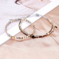 New Boho Glass Beads Hand-beaded Pearl Bracelet sku image 1