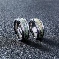 Classic New Fashion Jewelry Stainless Steel Heartbeat Couple Love Luminous Luminous Rings 2 main image 7