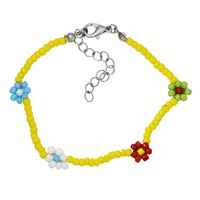 Fashion Hand-woven Flower Daisy Bead Bracelet Jewelry sku image 8