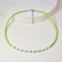 Fashion Retro Layer Pearl Necklace Beaded Alloy Necklace sku image 2
