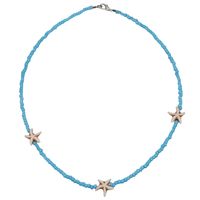 Fashion Jewelry Bohemia Saudi Contrast Color Beads Shaped Pearl Necklace Women sku image 1
