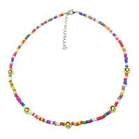 New Jewelry Boho Handmade Colored Bead Necklace Female sku image 2