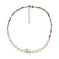 Mode Retro Mehrschichtige Perlen Türkisfarbene Halskette sku image 5