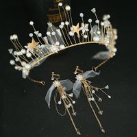 Bride's Headwear Sweet Crown Hair Accessories Wedding Jewelry Earring Accessories sku image 2