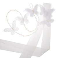 Wedding Bridal Headdress Butterfly Hairband Accessories Jewelry Set sku image 1