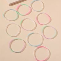 Ensemble De 10 Bracelets Élastiques En Silicone Coloré En Gros main image 3
