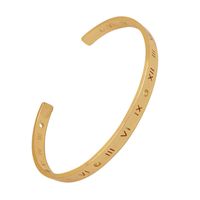 Fashion Number Alloy Wholesale Cuff Bracelets main image 1
