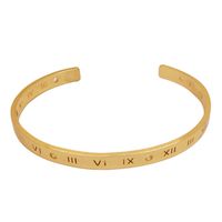 Fashion Number Alloy Wholesale Cuff Bracelets main image 2