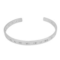 Fashion Number Alloy Wholesale Cuff Bracelets sku image 1