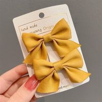 Fashion 2pcs Small Bow Children's Hair Clip main image 8