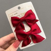 Fashion 2pcs Small Bow Children's Hair Clip main image 9