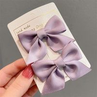 Fashion 2pcs Small Bow Children's Hair Clip main image 11