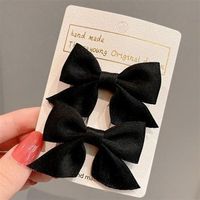 Fashion 2pcs Small Bow Children's Hair Clip sku image 5