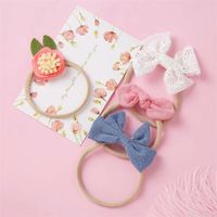 Children's 10-piece Handmade Fabric Bow Hair Tie Set main image 5
