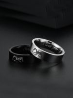 Titanium Steel I Love You Hand In Hand Couple Ring Set main image 3