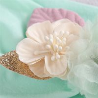 Nylon Elastic Stitching Combination Flower Children's Headband main image 9