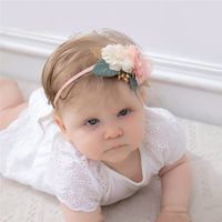 Stirnband Aus Elastischem Babymädchen Aus Einfachem Blumennylon main image 1