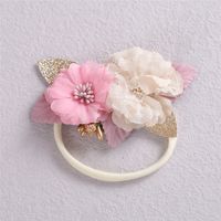 Simple Flower Nylon Elastic Baby Girl's Headband sku image 1