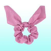 12pcs Streamer Tassel Knot Cloth Solid Color Rabbit Ears Satin Headdress Head Ring main image 5