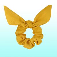 12pcs Streamer Tassel Knot Cloth Solid Color Rabbit Ears Satin Headdress Head Ring main image 6