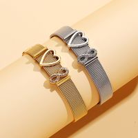 Real Gold Electroplated Strap Anchor Flamingo Stainless Steel Bracelet main image 5