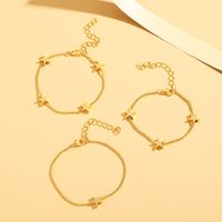 Fashion Simple Star  Five-pointed Star Copper Bracelet main image 2