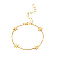 Fashion Simple Star  Five-pointed Star Copper Bracelet main image 6