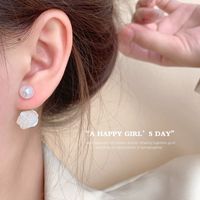 Fashion Pearl Women's New Alloy Flower Ear Jewelry main image 3