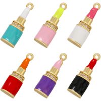 Color Drip Lipstick Shape Pendant Diy Jewelry Accessories main image 1