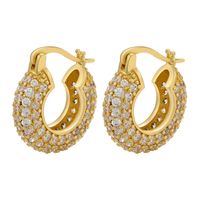 Fashion Geometric Plating Copper Artificial Gemstones Earrings main image 4