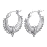 Boucles D'oreilles Cercle Géométrique En Cuivre Plaqué Or 18 Carats New Style main image 4