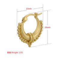 New Style 18k Gold-plated Copper Geometric Circle Earrings main image 6
