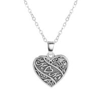 Fashion Retro Letters Mom Heart-shaped Alloy Necklace main image 6