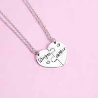 304 Stainless Steel MAMA Simple Style Letter Pendant Necklace main image 3