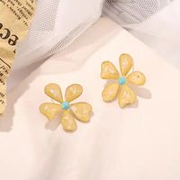 Fashion Color Daisy Flower Stud Earrings main image 4