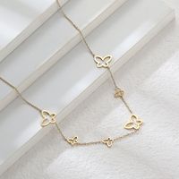 304 Stainless Steel 14K Gold Plated Simple Style Butterfly main image 1