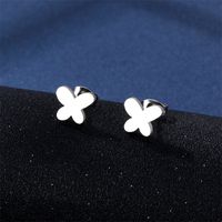Fashion Butterfly Hollow Stainless Steel Necklace Earrings main image 5