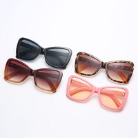 New Fashion Butterfly Large Frame Gradient Color Sunglasses main image 4