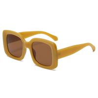 New Fashion Large-frame Square Jelly-colored Sunglasses main image 4